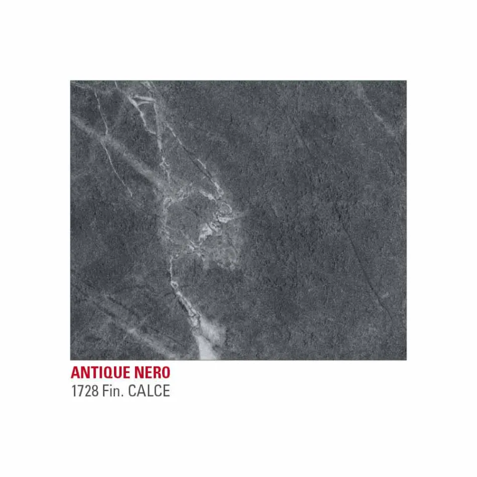 Esstisch in HPL-Marmoroptik und lackiertem Metall Made in Italy - Jupiter Viadurini