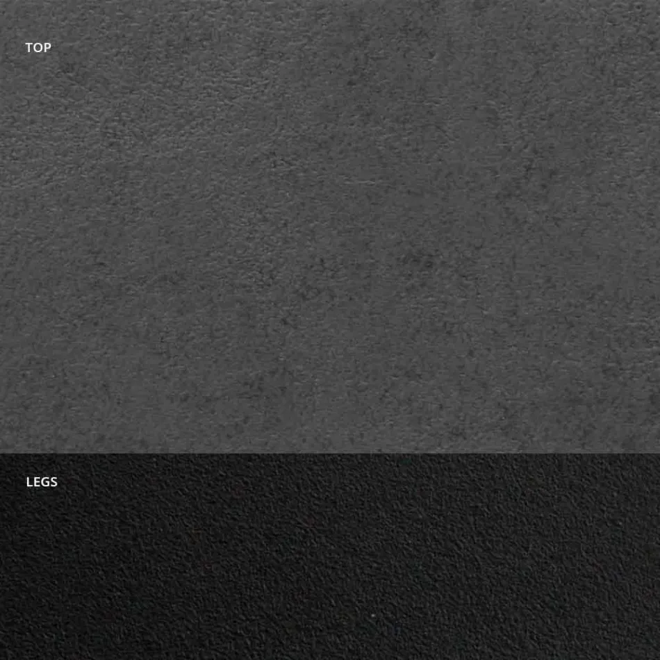 Esstisch aus HPL-Laminat und hochwertigem Made in Italy-Stahl – Dalmatiner Viadurini