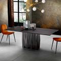 Design-Esstisch aus Massivholz made in Italy, Egisto