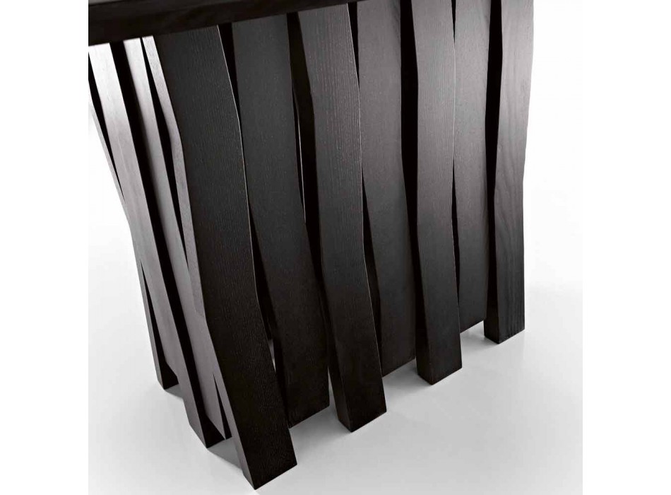 Esstisch aus Holz im MDF-Design, hergestellt in Italien, Egisto
