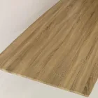 Esstisch in MDF-Holzoptik und schwarzem Metallgestell - Sunset Viadurini