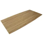 Esstisch in MDF-Holzoptik und schwarzem Metallgestell - Sunset Viadurini