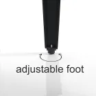 Esstisch aus Mdf Eiche und mattschwarzem Stahl - Gherardo Viadurini