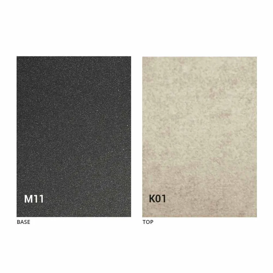 Esstisch aus Metall und Keramikplatte Made in Italy Design - Anaconda Viadurini