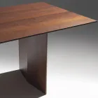 Esstisch aus mit wärmebehandelter Esche furniertem Sperrholz - Aquarium Viadurini