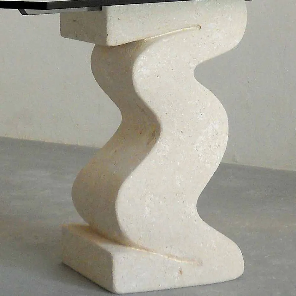 Stein Esstisch und modernes Design Kristall Anteros Viadurini