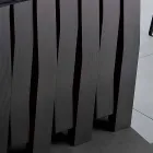 Esstisch aus Glas und Massivholz made in Italy, Egisto Viadurini