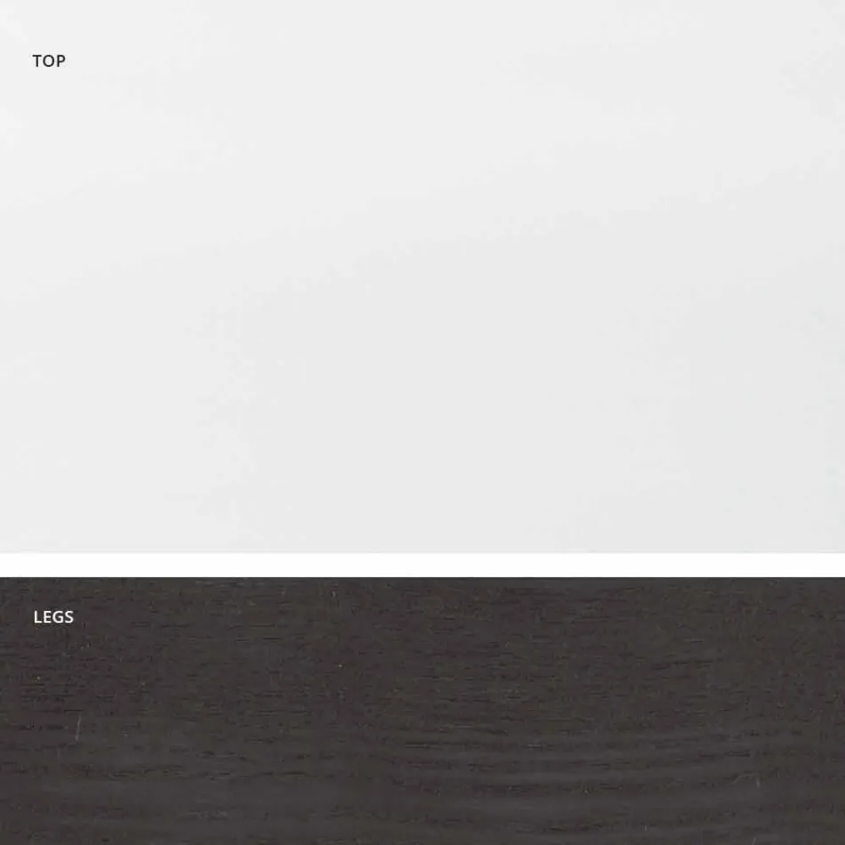 Esstisch aus Glas und Massivholz made in Italy, Egisto Viadurini