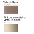 Moderner Esstisch aus Glas und Metall, hergestellt in Italien - Duna Viadurini