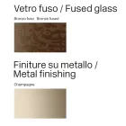 Italienischer Design-Esstisch aus Fusingglas in Bronze oder Rauchgrau - Moro Viadurini