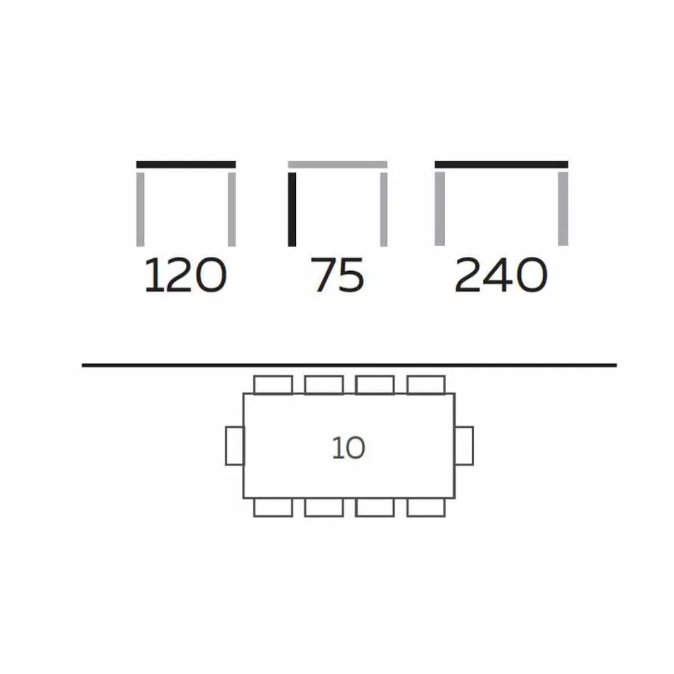 Moderner Esstisch aus Gres und Eschenholz Made in Italy - Croma Viadurini