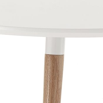 Ausziehbarer ovaler Esstisch bis 240 cm in Weiß Mdf - Rodrigo