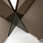 Ovaler Esstisch mit Glasplatte und Untergestell Made in Italy - Tiseo Viadurini