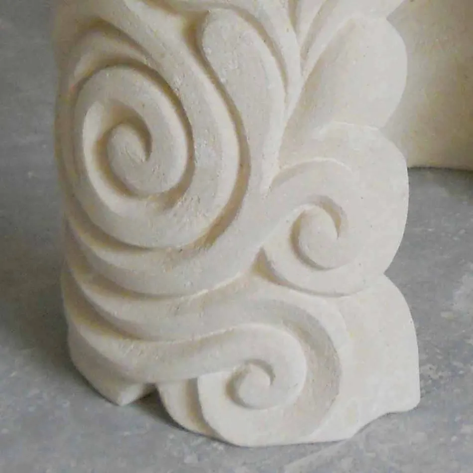 oval Esstisch in Stein und modernes Design Kristall Aden Viadurini