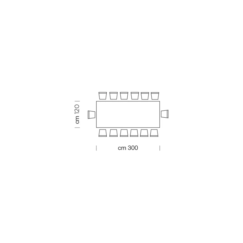 Esstischplatte aus Laminat und Untergestell aus Stahl, hergestellt in Italien – Ezzellino Viadurini