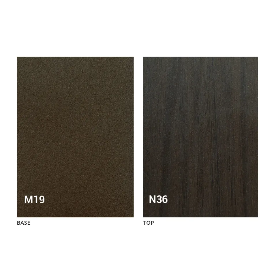 Moderner klappbarer Esstisch aus Holz und Metall Made in Italy - Menelao Viadurini