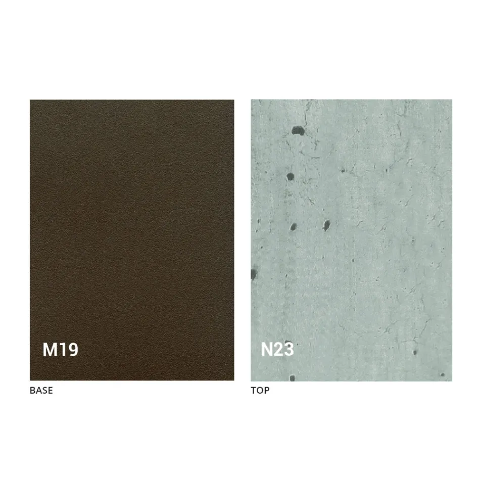 Moderner klappbarer Esstisch aus Holz und Metall Made in Italy - Menelao Viadurini