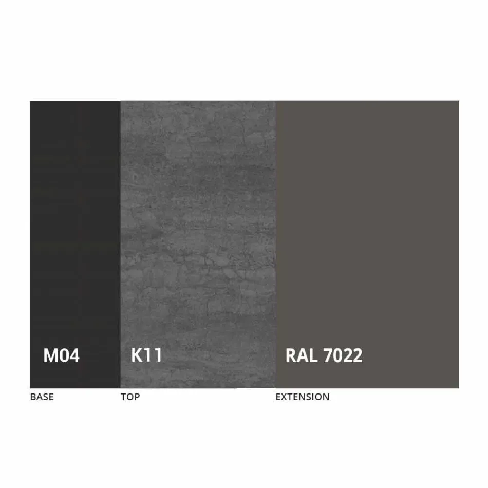 Runder ausziehbarer Esstisch aus Laminam Keramik Made in Italy - Lupetto Viadurini