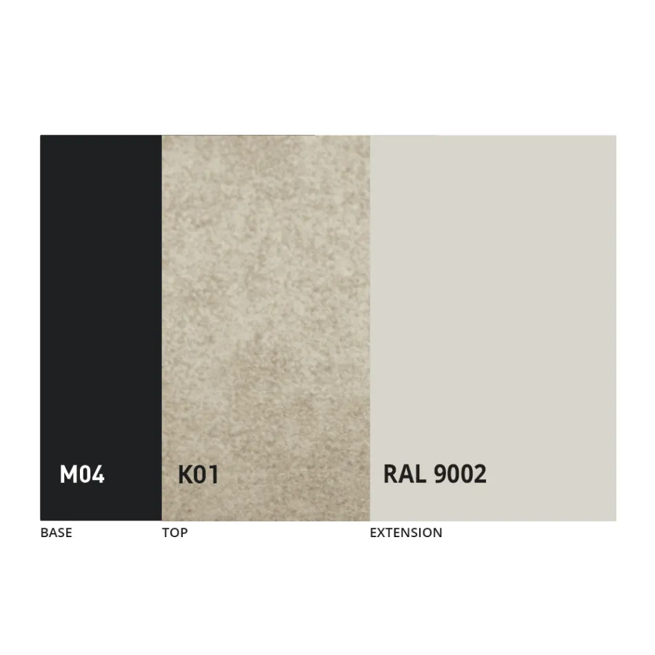 Runder ausziehbarer Esstisch aus Laminam Keramik Made in Italy - Lupetto Viadurini