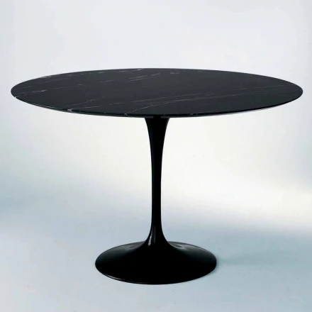 Runder Esstisch aus Marmor und lackiertem Aluminium Made in Italy - Superb Viadurini