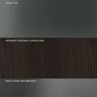 Runder Esstisch aus Rauchglas mit Holzsockel Made in Italy - Rondo Viadurini