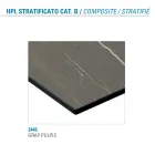 Runder Esstisch aus Metall und laminiertem HPL Made in Italy - Bastiano Viadurini