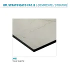 Runder Esstisch aus Metall und laminiertem HPL Made in Italy - Bastiano Viadurini