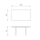 Wohnzimmertisch aus Eichenfurnier und Sockel aus gehärtetem Glas – Nicofisso Viadurini