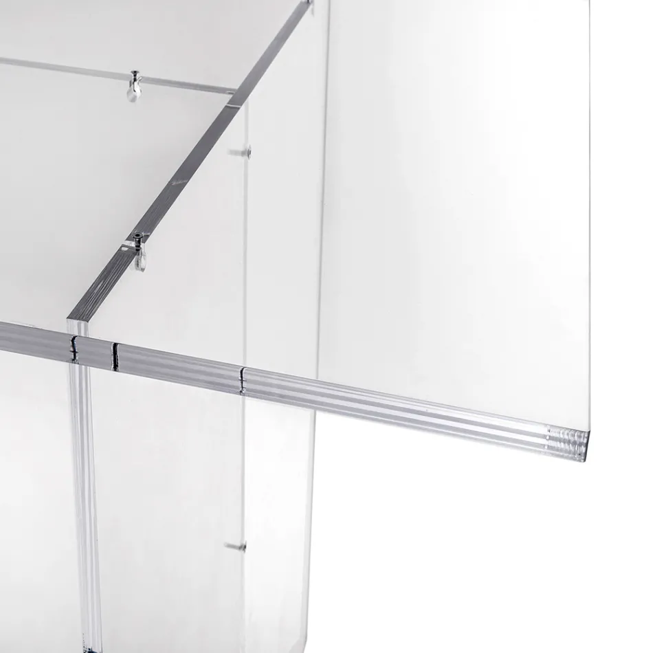 Selenia Minimalistischer Designtisch aus transparentem Plexiglas, hergestellt in Italien Viadurini