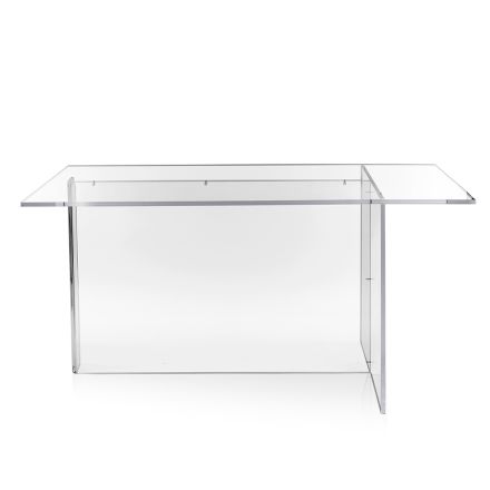 Selenia Tisch aus transparentem Plexiglas mit minimalistischem Design, hergestellt in Italien Viadurini