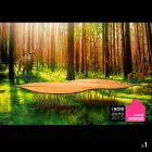 Designer Tisch Eiche furniert und Nussbaumholz Fenice Viadurini