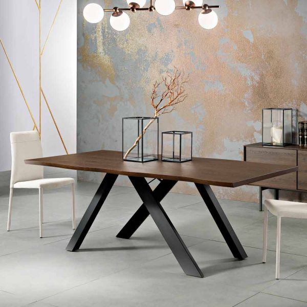 Design tisch aus mdf made in italy, wilmer