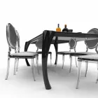Moderner Design-Esstisch, hergestellt in Italien, Milzano Viadurini