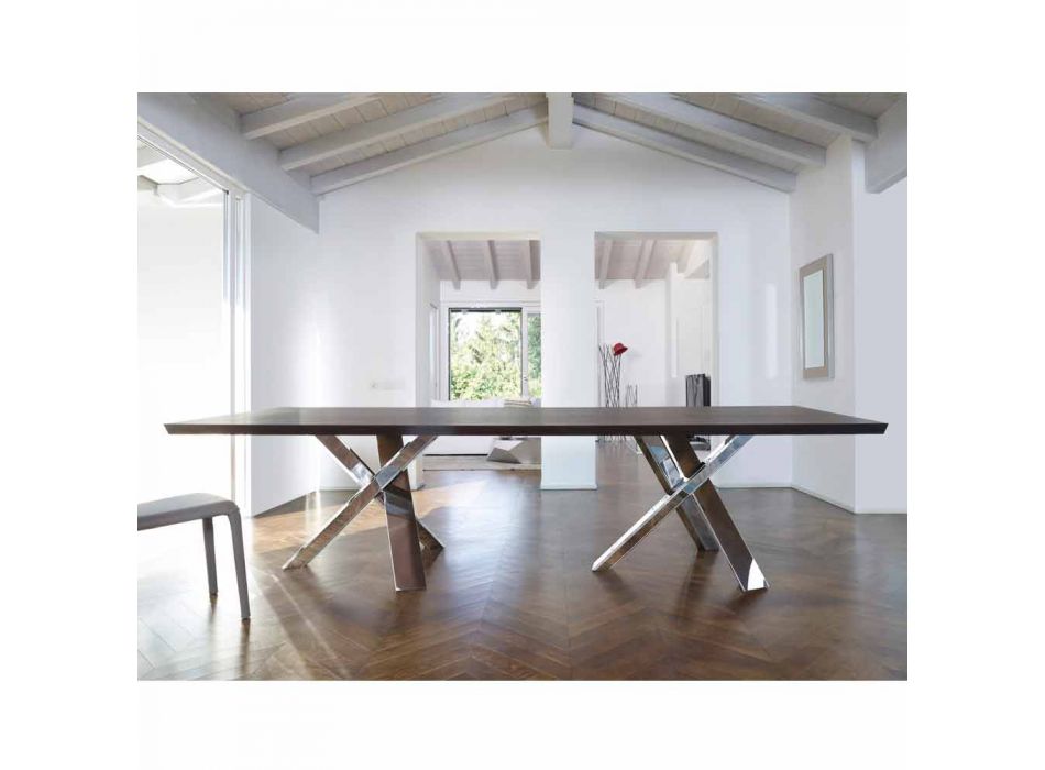 Moderner Designtisch aus 240x120cm Holz made in Italy Tree Viadurini