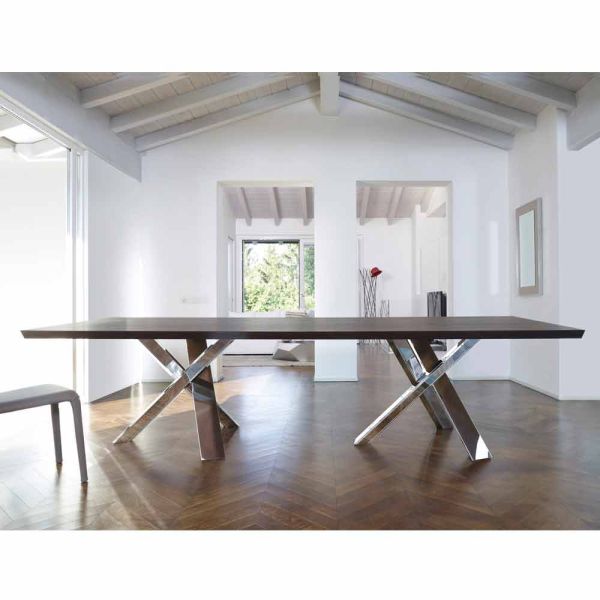 Modernes design holztisch 270x120 cm made in italy tree