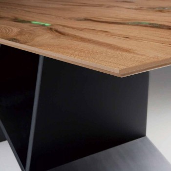 Moderner Designtisch aus Sperrholz made in Italy Amaro