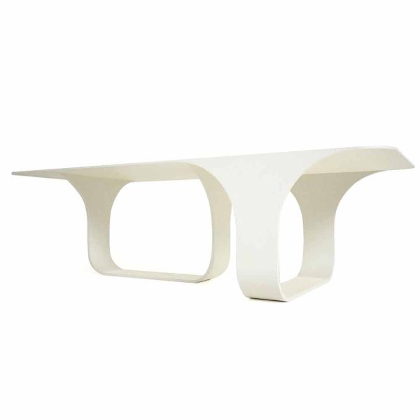 Moderner designtisch, hergestellt in italien, mirabello