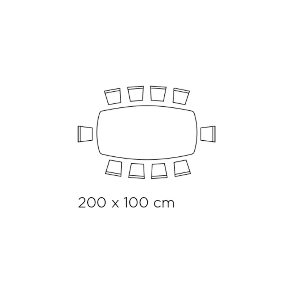 Fester tonnenförmiger Tisch aus Keramik und Eschenholz, hergestellt in Italien – Norden Viadurini