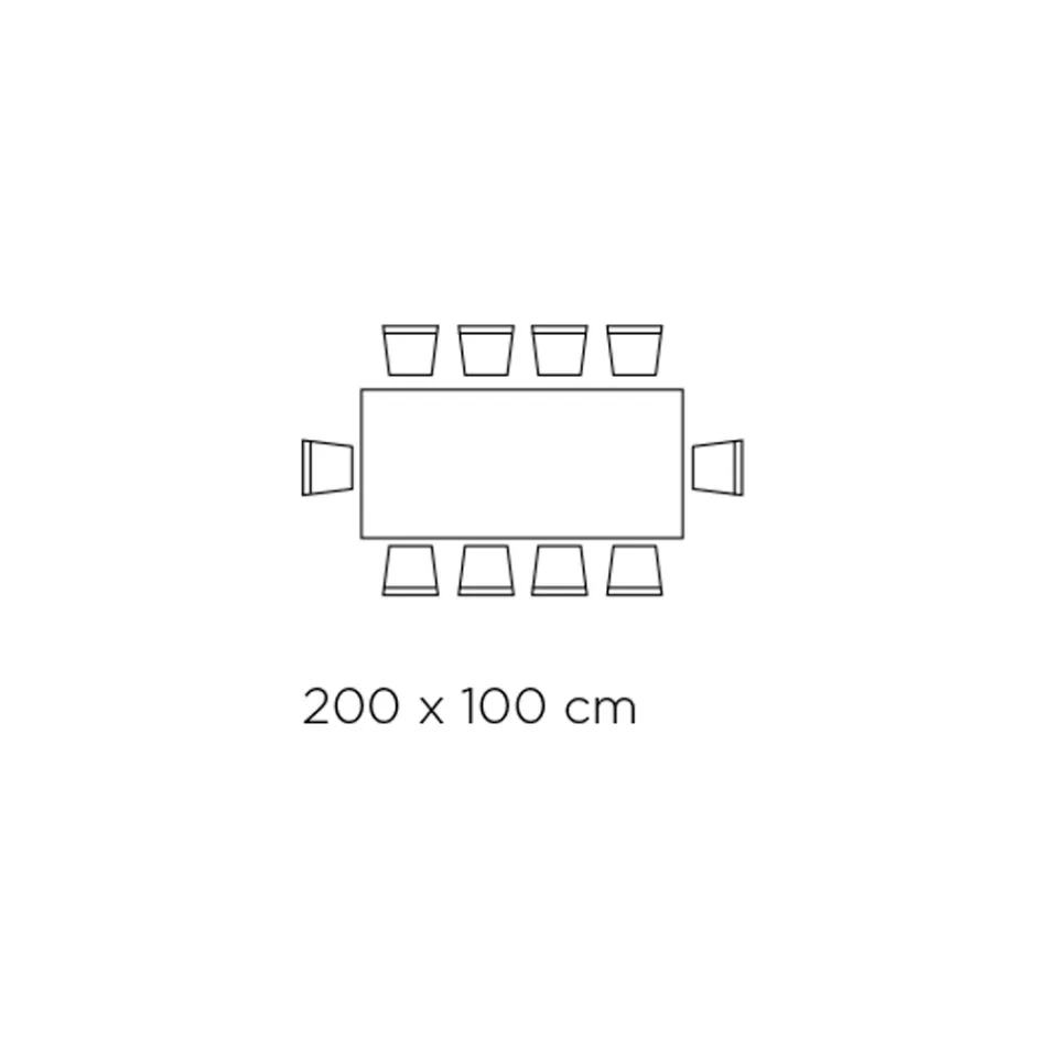 Fester rechteckiger Tisch aus extraklarem Glas und Esche, hergestellt in Italien – Norden Viadurini