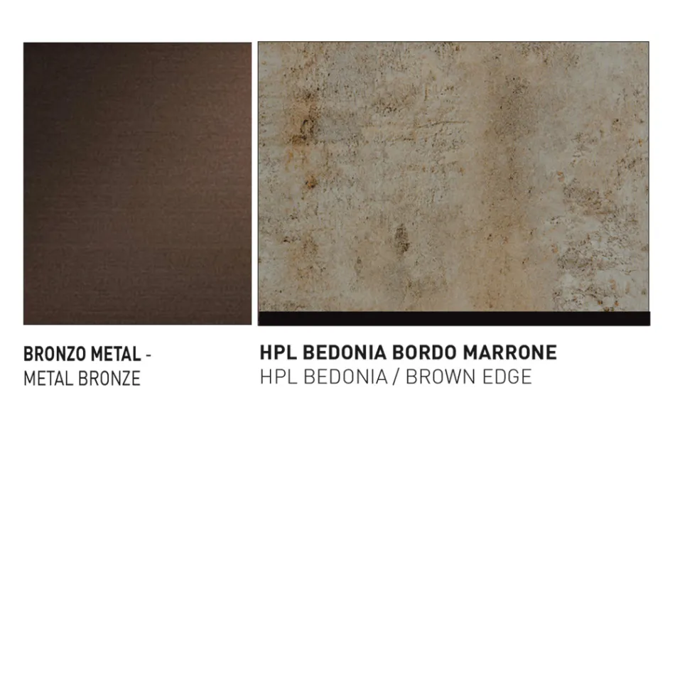 Gartentisch mit Aluminiumsitz Made in Italy - Plinto von Varaschin Viadurini