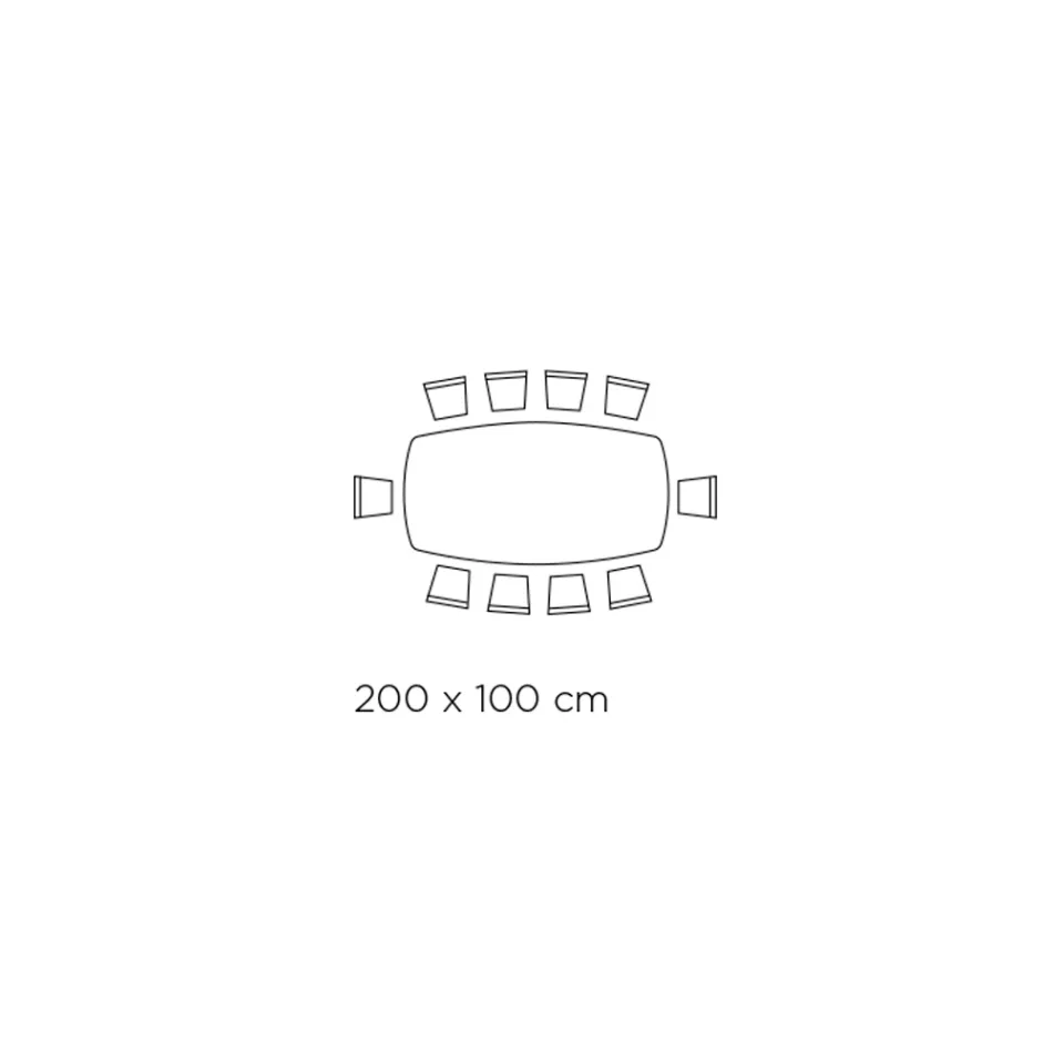 Tisch und Untergestell aus Keramik mit Graphit-Finish, hergestellt in Italien – Hose Viadurini