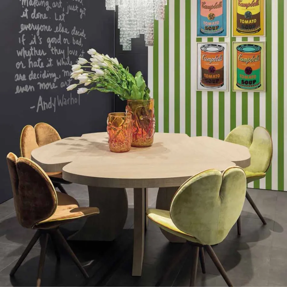 in gebürstetem Eichentisch mit Wachsfinish Andy Viadurini