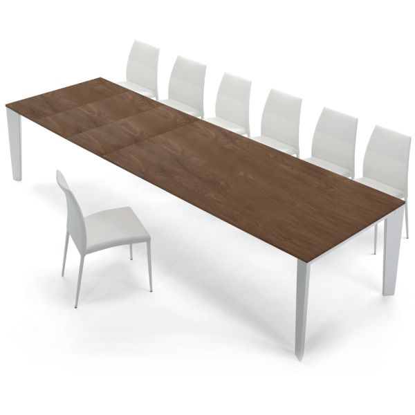 Esstisch aus furnierholz ausziehbar bis 325 cm made in italy – settanta