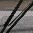 Tisch aus Eschenfurnier in Anthrazit und Metall Made in Italy - Meluso Viadurini