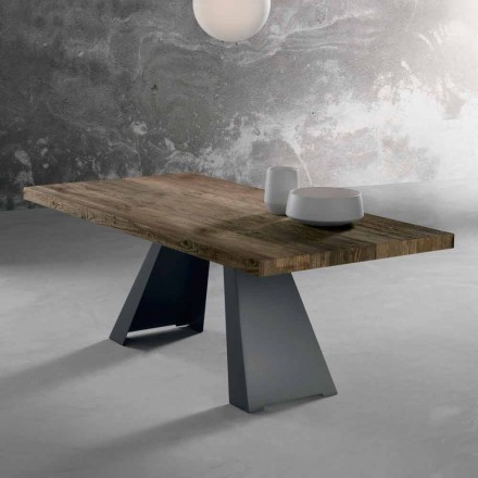Design Massivholztisch made in Italy Zerba Viadurini
