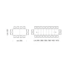 Ausziehbarer Tisch aus Melaminholz bis zu 470 cm, hergestellt in Italien – Gordito Viadurini