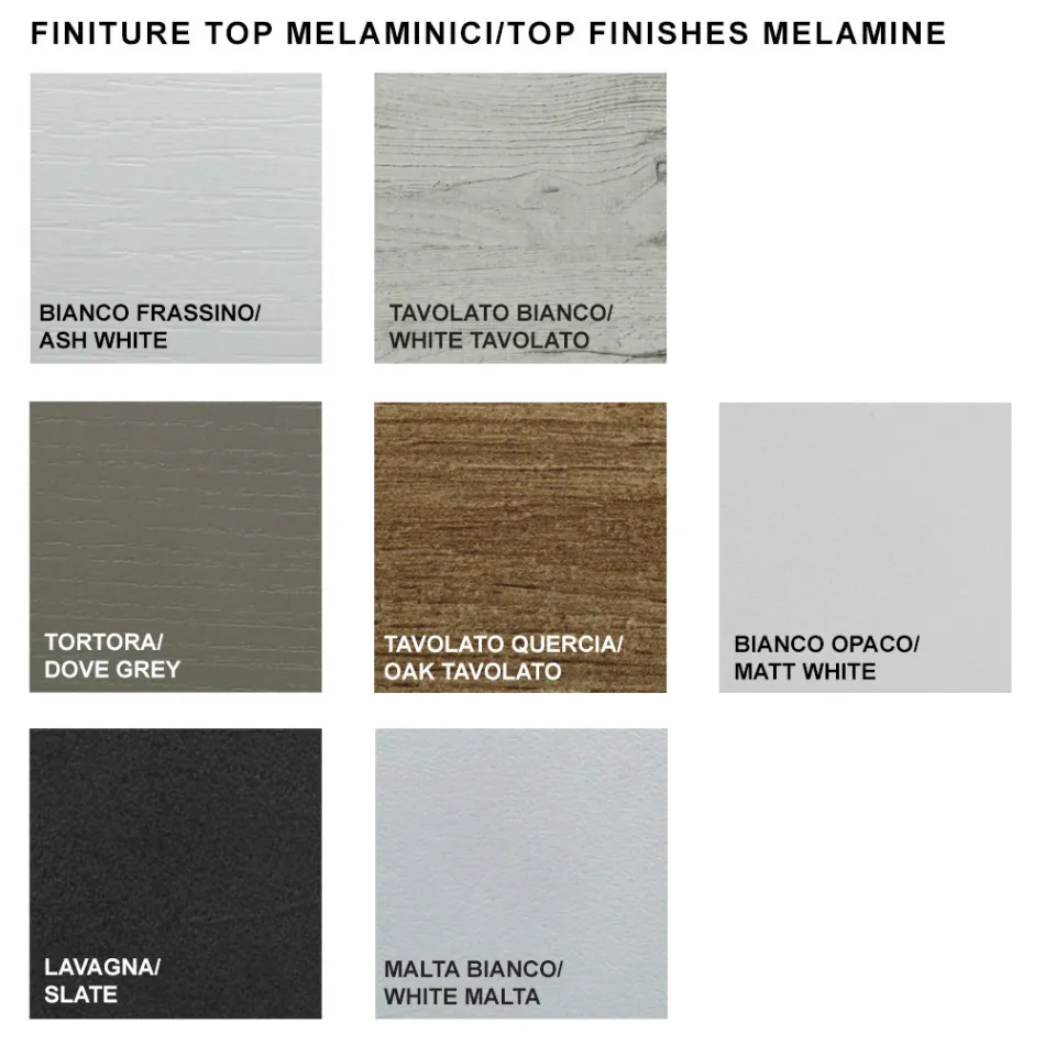 Ausziehbarer Tisch aus Melaminholz bis zu 470 cm, hergestellt in Italien – Gordito Viadurini