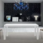 Ausziehbarer Tisch aus Melaminholz bis zu 470 cm, hergestellt in Italien – Gordito Viadurini