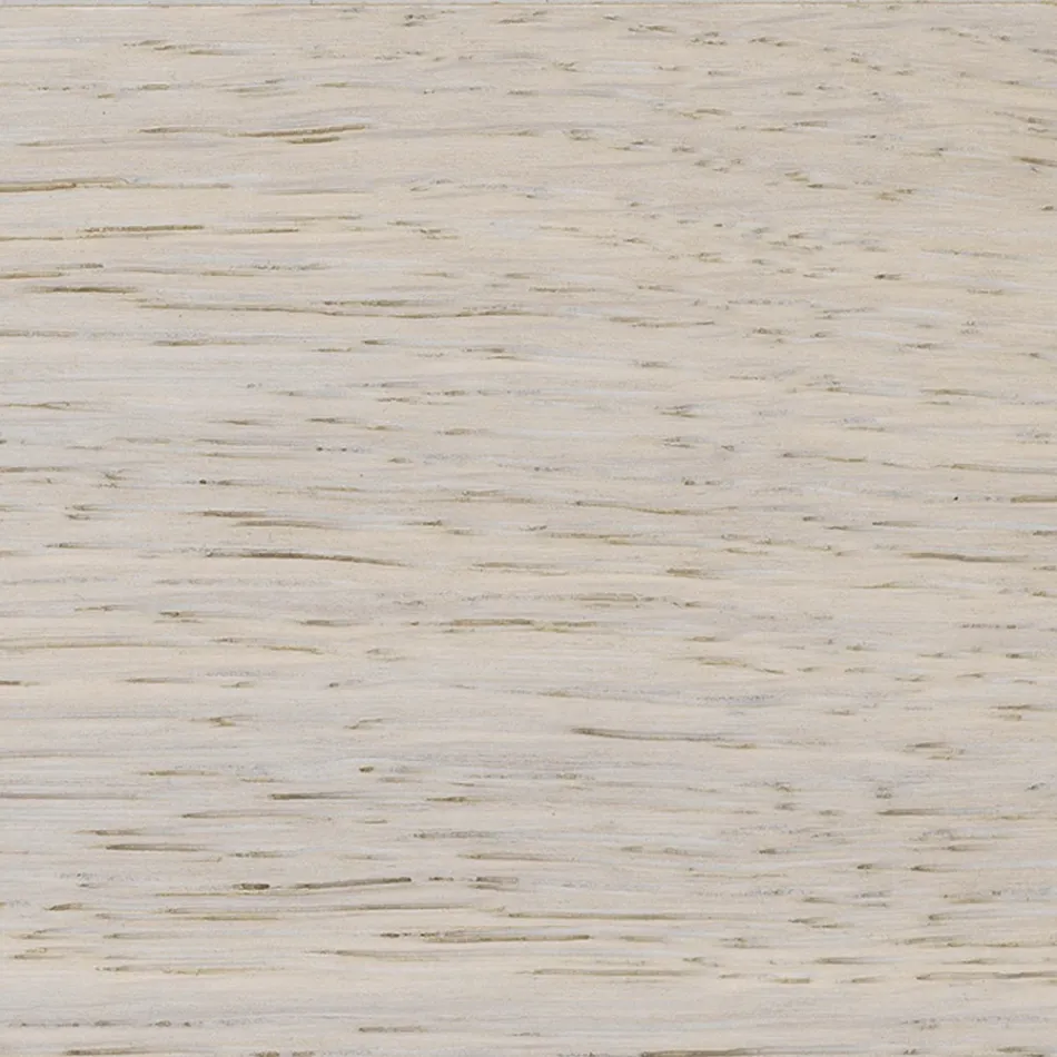 Tisch aus plattierter Eiche mit eckiger Blattkante und Metall Made in Italy - Riad Viadurini