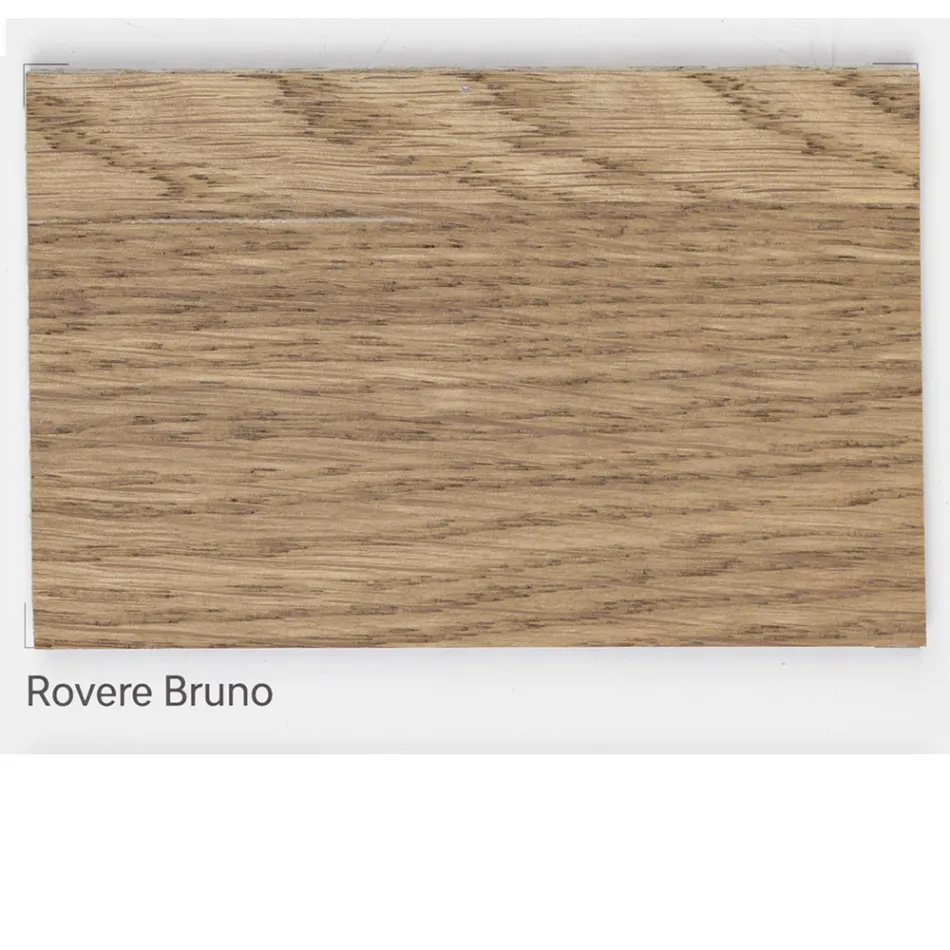 Ausziehbarer Wohnzimmertisch aus Asteiche plattiert Made in Italy - Durin Viadurini